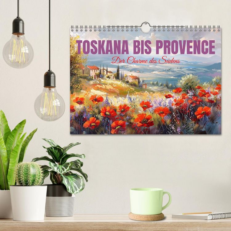 Produktbild: Toskana bis Provence (Wandkalender 2026 DIN A4 quer), CALVENDO Monatskalender