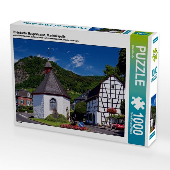 Produktbild: CALVENDO Puzzle Rh&ouml;ndorfer Hauptstrasse, Marienkapelle | 1000 Teile Lege-Gr&ouml;&szlig;e 64x48cm Foto-Puzzle f&uuml;r gl&uuml;ckliche Stunden