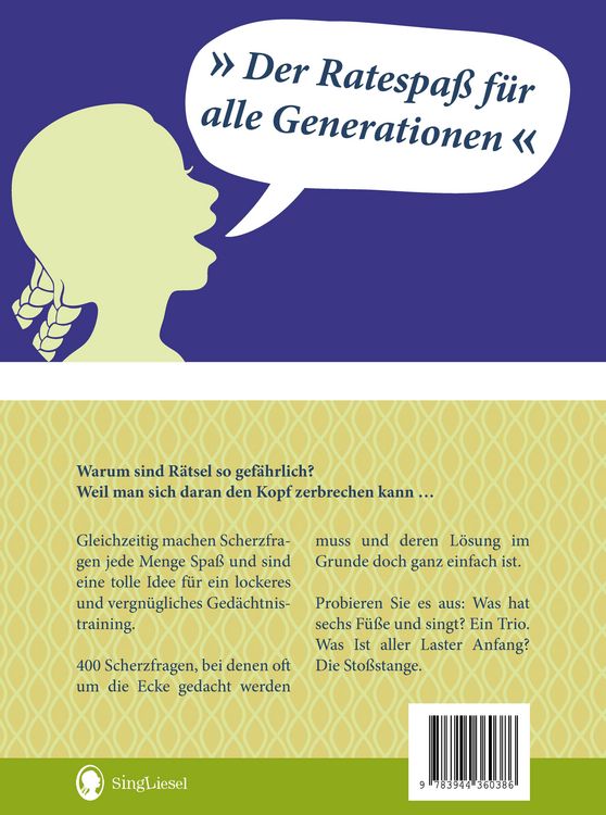 Produktbild: Das gro&szlig;e Scherzfragen-Quiz f&uuml;r Senioren