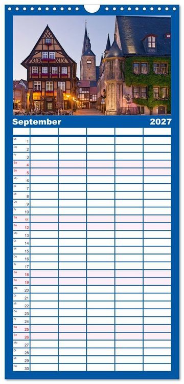 Produktbild: Familienplaner 2027 - Welterbe - Kultur und Natur in Deutschland mit 5 Spalten (Wandkalender, 21 x 45 cm) CALVENDO