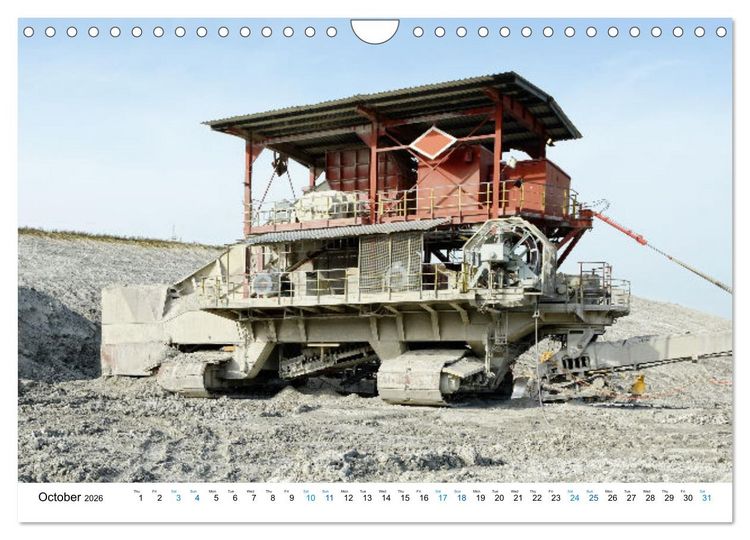 Produktbild: Mining machines in action - Various open-pit mines (Wall Calendar 2026 DIN A4 landscape), CALVENDO 12 Month Wall Calendar