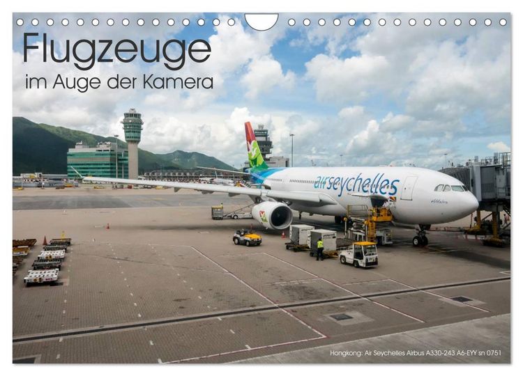 Produktbild: Flugzeuge im Auge der Kamera (Wandkalender 2026 DIN A4 quer), CALVENDO Monatskalender