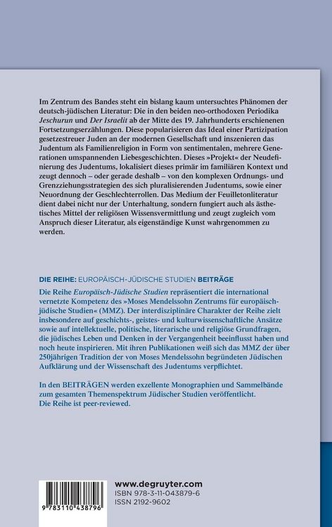 Produktbild: Neo-orthodoxe j&uuml;dische Belletristik in Deutschland (1859&ndash;1888)