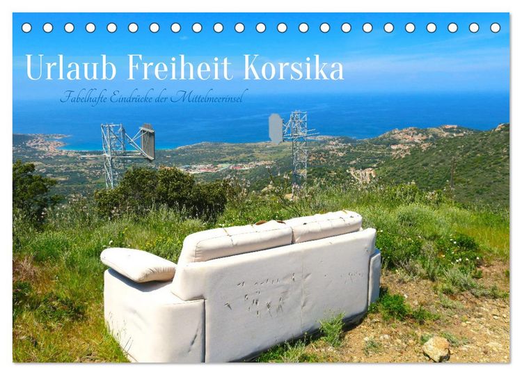 Produktbild: Urlaub Freiheit Korsika - fabelhafte Eindr&uuml;cke der Mittelmeerinsel (Tischkalender 2026 DIN A5 quer), CALVENDO Monatskalender