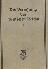 Produktbild: Die Weimarer Verfassung (Originalausgabe 1919)