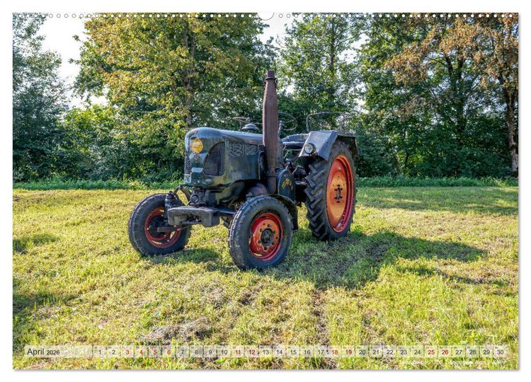Produktbild: Traktoren &ndash; Nostalgie auf dem Bauernhof (Wandkalender 2026 DIN A2 quer), CALVENDO Monatskalender