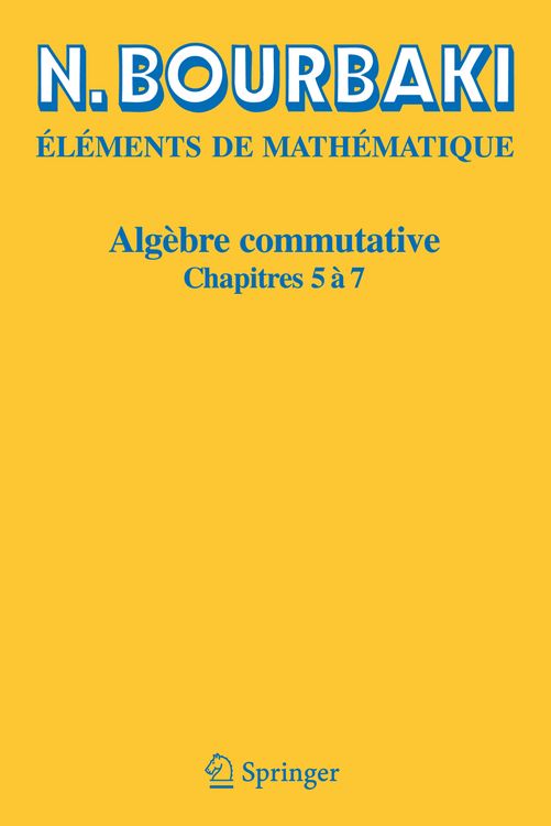 Produktbild: Alg&egrave;bre commutative