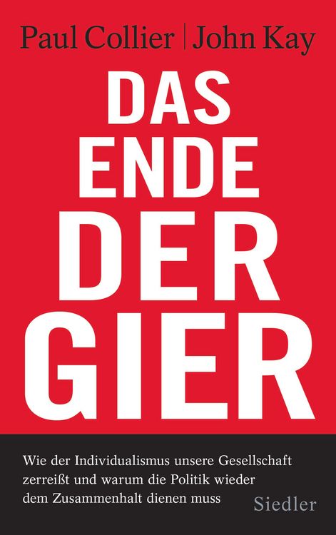 Produktbild: Das Ende der Gier