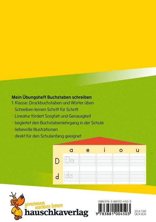 Produktbild: Mein &Uuml;bungsheft Buchstaben schreiben lernen 1. Klasse: Druckbuchstaben und W&ouml;rter &uuml;ben