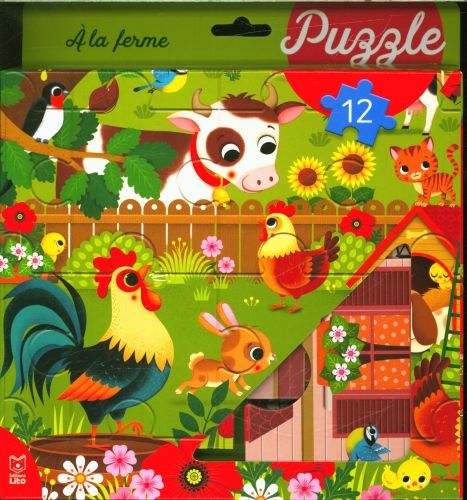 Produktbild: A la ferme : puzzle 24 pi&egrave;ces : d&egrave;s 3 ans