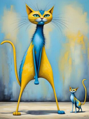 Produktbild: CALVENDO Puzzle Katzen - Der Revoluzzer | 2000 Teile Lege-Gr&ouml;&szlig;e 90x67cm Foto-Puzzle f&uuml;r gl&uuml;ckliche Stunden