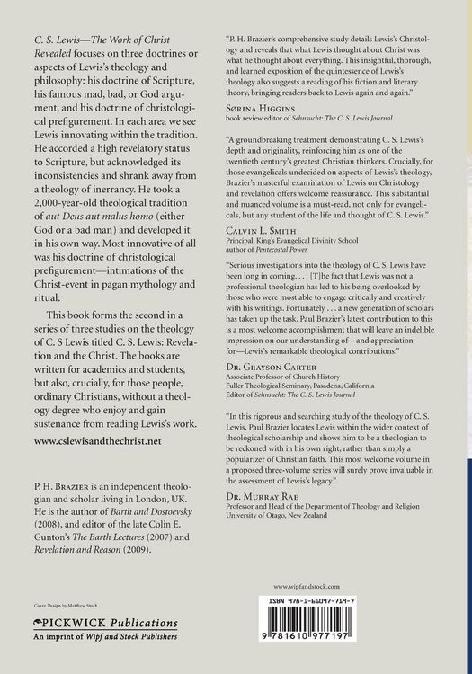 Produktbild: C.S. Lewis-The Work of Christ Revealed