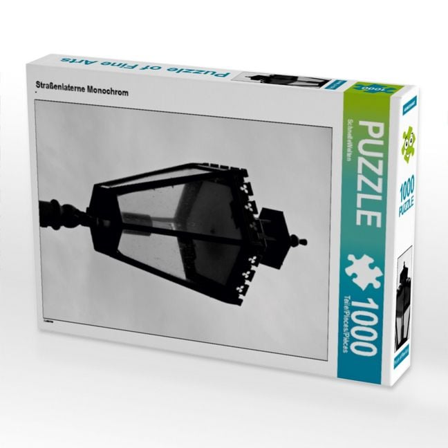Produktbild: CALVENDO Puzzle Stra&szlig;enlaterne Monochrom | 1000 Teile Lege-Gr&ouml;&szlig;e 64x48cm Foto-Puzzle f&uuml;r gl&uuml;ckliche Stunden