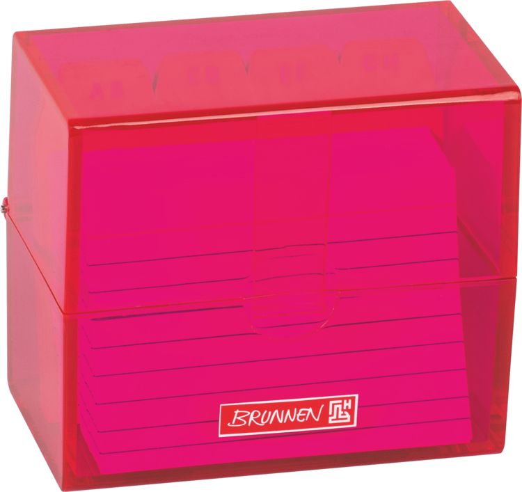 Produktbild: Brunnen Karteibox A8 gef&uuml;llt pink