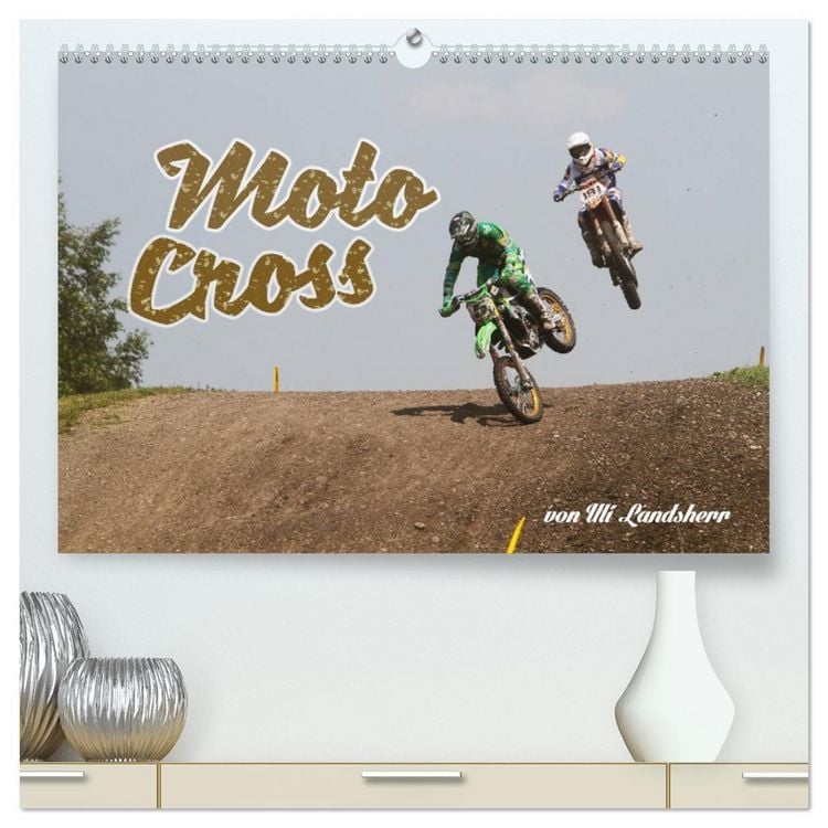 Produktbild: Moto Cross (hochwertiger Premium Wandkalender 2026 DIN A2 quer), Kunstdruck in Hochglanz