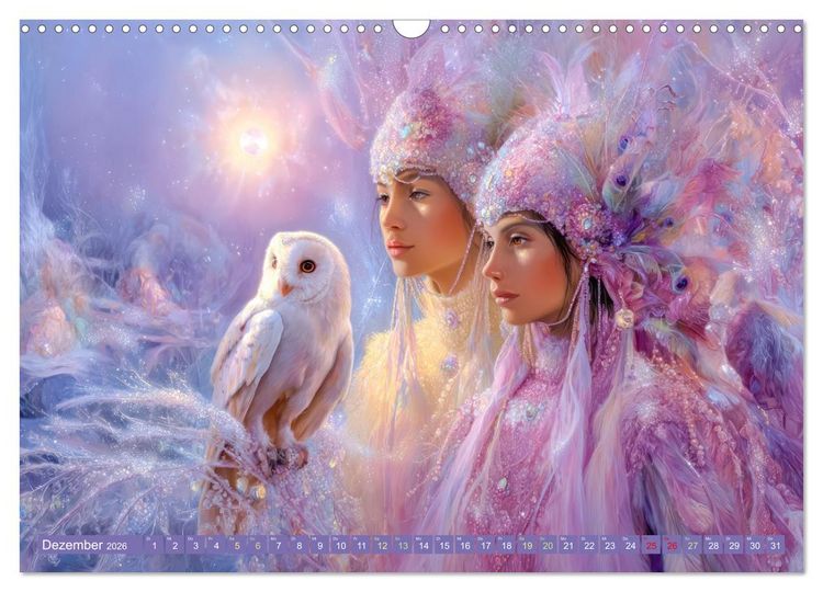 Produktbild: Paradiesische Welt - Fantasiewerke (Wandkalender 2026 DIN A3 quer), CALVENDO Monatskalender