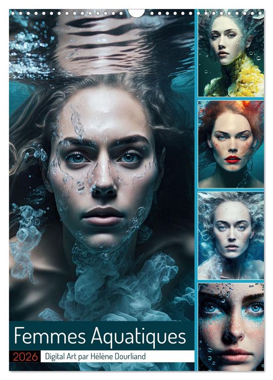Produktbild: Femmes Aquatiques (Calendrier mural 2026 DIN A3 horizontal), CALVENDO calendrier mensuel