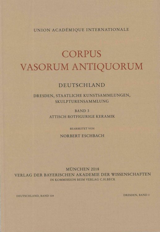 Produktbild: Corpus Vasorum Antiquorum Deutschland Bd. 104: Dresden Band 3