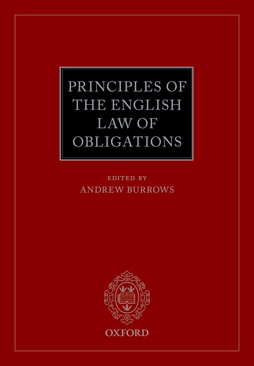 Produktbild: Principles of the English Law of Obligations