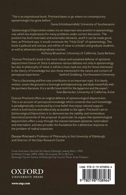 Produktbild: Epistemological Disjunctivism