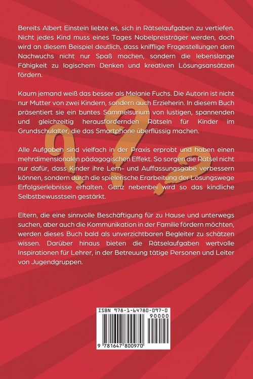 Produktbild: Das gro&szlig;e R&auml;tselbuch f&uuml;r clevere Kinder (ab 8 Jahre)