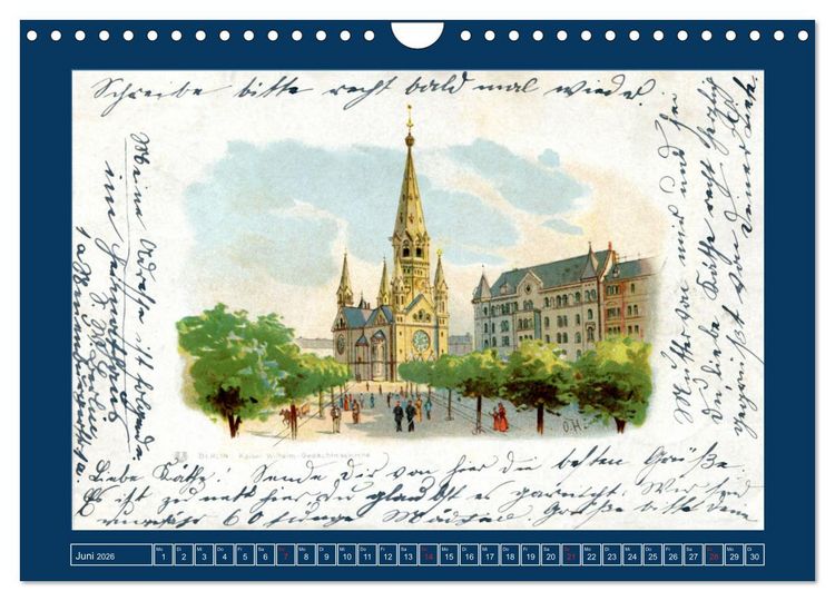 Produktbild: Historisches Berlin von 1888 bis 1918 (Wandkalender 2026 DIN A4 quer), CALVENDO Monatskalender