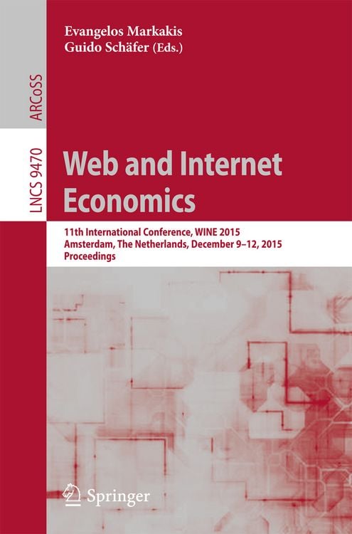 Produktbild: Web and Internet Economics
