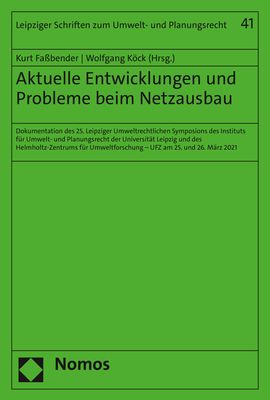 Produktbild: Aktuelle Entwicklungen und Probleme beim Netzausbau