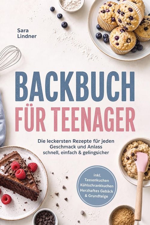 Produktbild: Backbuch f&uuml;r Teenager: Die leckersten Rezepte f&uuml;r jeden Geschmack und Anlass - schnell, einfach & gelingsicher - inkl. Tassenkuchen, K&uuml;hlschrankkuchen