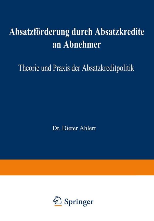 Produktbild: Absatzf&ouml;rderung durch Absatzkredite an Abnehmer