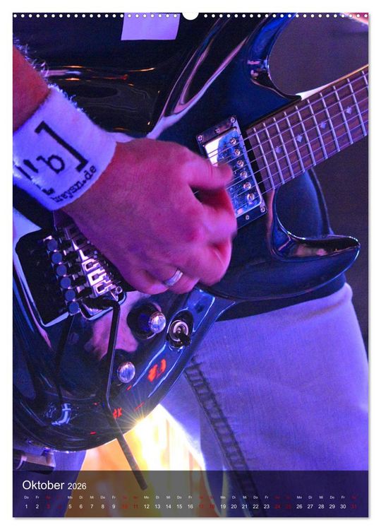 Produktbild: Rockgitarren in Concert (hochwertiger Premium Wandkalender 2026 DIN A2 hoch), Kunstdruck in Hochglanz