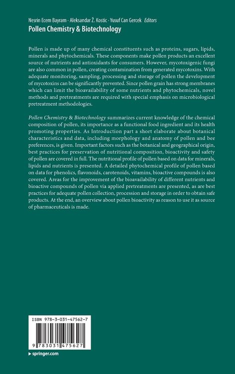 Produktbild: Pollen Chemistry & Biotechnology