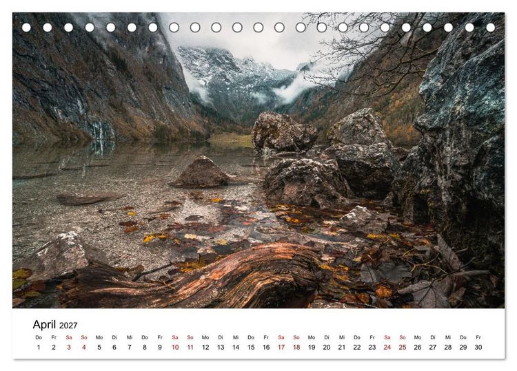 Produktbild: Berchtesgaden - Natursch&ouml;nheiten in Bayern (Tischkalender 2027 DIN A5 quer), CALVENDO Monatskalender