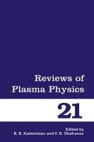 Produktbild: Reviews of Plasma Physics