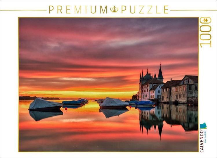 Produktbild: CALVENDO Puzzle Turmhof Steckborn | 1000 Teile Lege-Gr&ouml;&szlig;e 64x48cm Foto-Puzzle f&uuml;r gl&uuml;ckliche Stunden