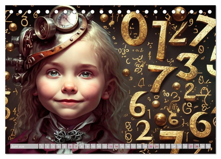 Produktbild: Starke M&auml;dchen - Steampunk Welten (Tischkalender 2026 DIN A5 quer), CALVENDO Monatskalender