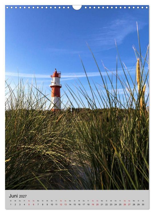 Produktbild: Leuchtt&uuml;rme an der Nordsee (Wandkalender 2027 DIN A3 hoch), CALVENDO Monatskalender