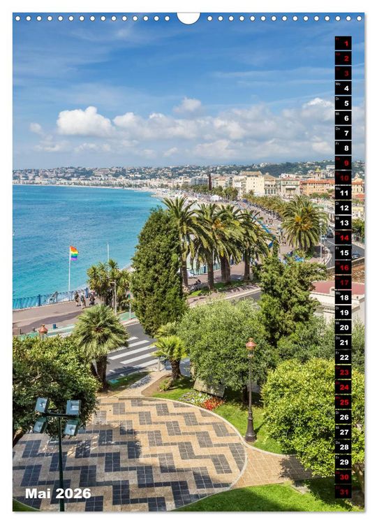Produktbild: Idyllisches Nizza (Wandkalender 2026 DIN A3 hoch), CALVENDO Monatskalender