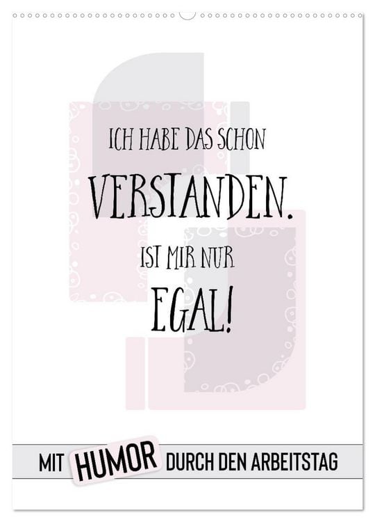 Produktbild: Mit Humor durch den Arbeitstag (Wandkalender 2026 DIN A2 hoch), CALVENDO Monatskalender