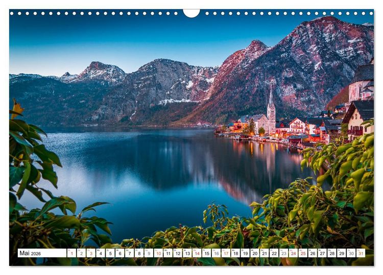 Produktbild: Hallstatt - Impressionen im Fr&uuml;hling (Wandkalender 2026 DIN A3 quer), CALVENDO Monatskalender