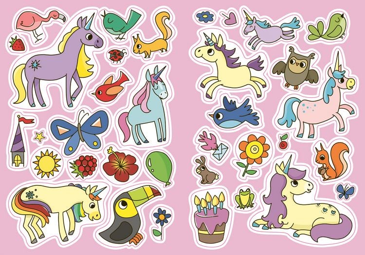 Produktbild: Mein Sticker-Malbuch. Einh&ouml;rner
