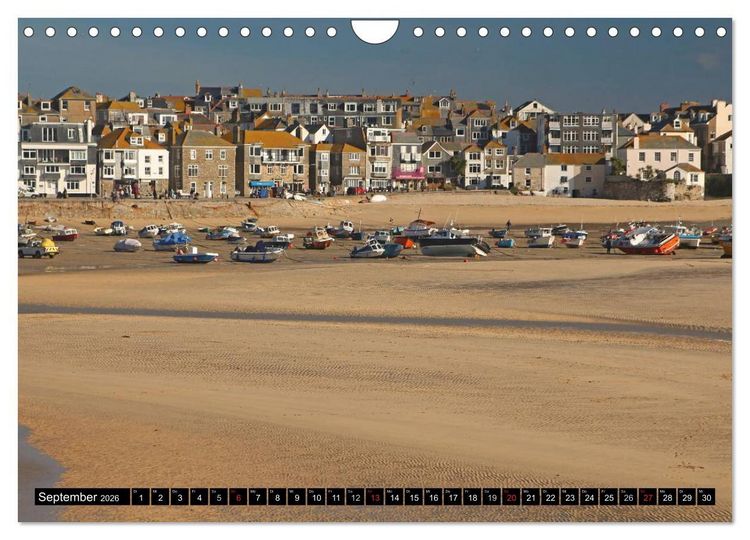 Produktbild: Cornwall - Devon Somerset Dorset (Wandkalender 2026 DIN A4 quer), CALVENDO Monatskalender