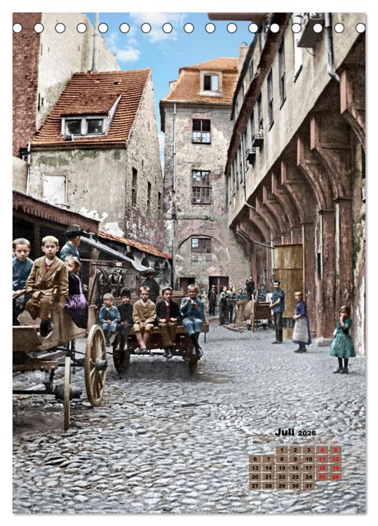 Produktbild: Alt Berlin nach Heinrich Zille in Farbe (Tischkalender 2026 DIN A5 hoch), CALVENDO Monatskalender