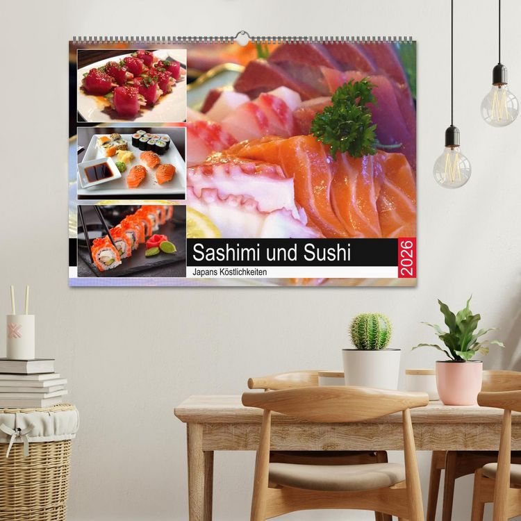 Produktbild: Sashimi und Sushi. Japans K&ouml;stlichkeiten (Wandkalender 2026 DIN A2 quer), CALVENDO Monatskalender