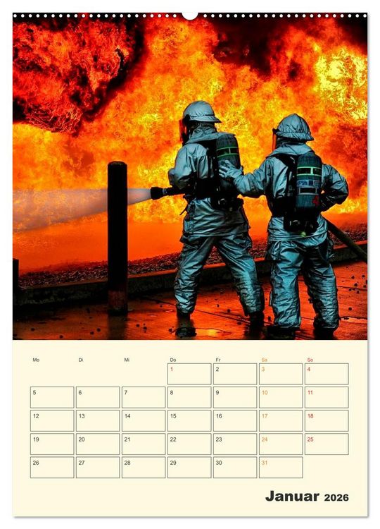 Produktbild: Feuerwehr - im Einsatz weltweit (hochwertiger Premium Wandkalender 2026 DIN A2 hoch), Kunstdruck in Hochglanz