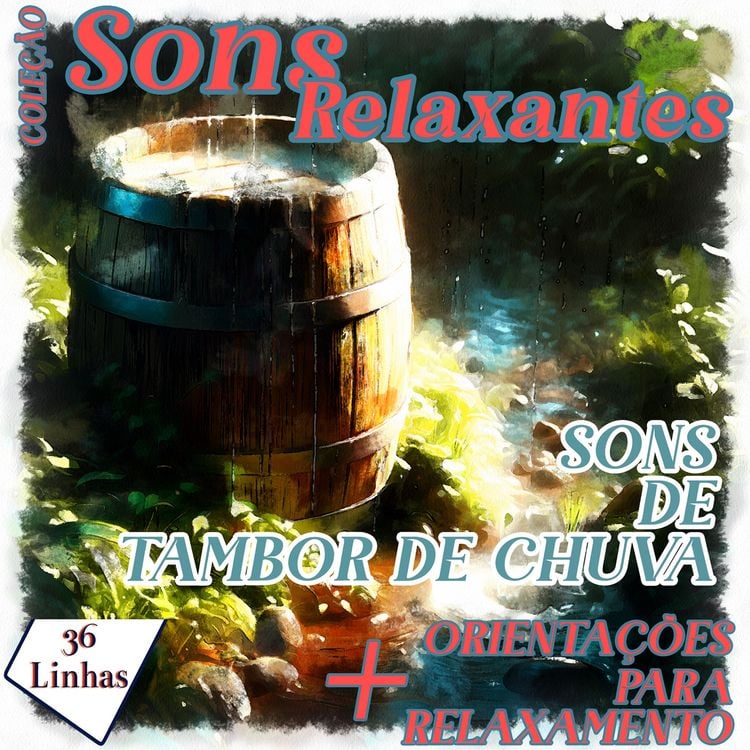 Produktbild: Cole&ccedil;&atilde;o Sons Relaxantes - sons de tambor de chuva