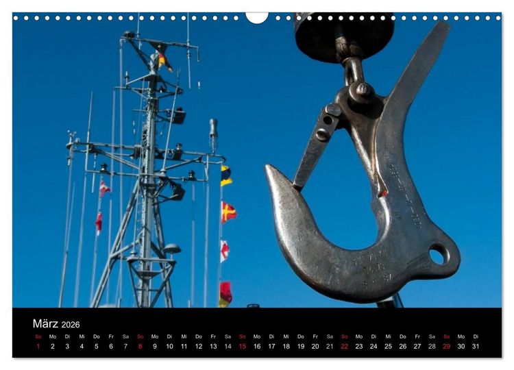 Produktbild: Marinest&uuml;tzpunkt Kiel (Wandkalender 2026 DIN A3 quer), CALVENDO Monatskalender