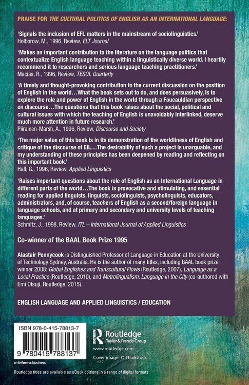 Produktbild: The Cultural Politics of English as an International Language