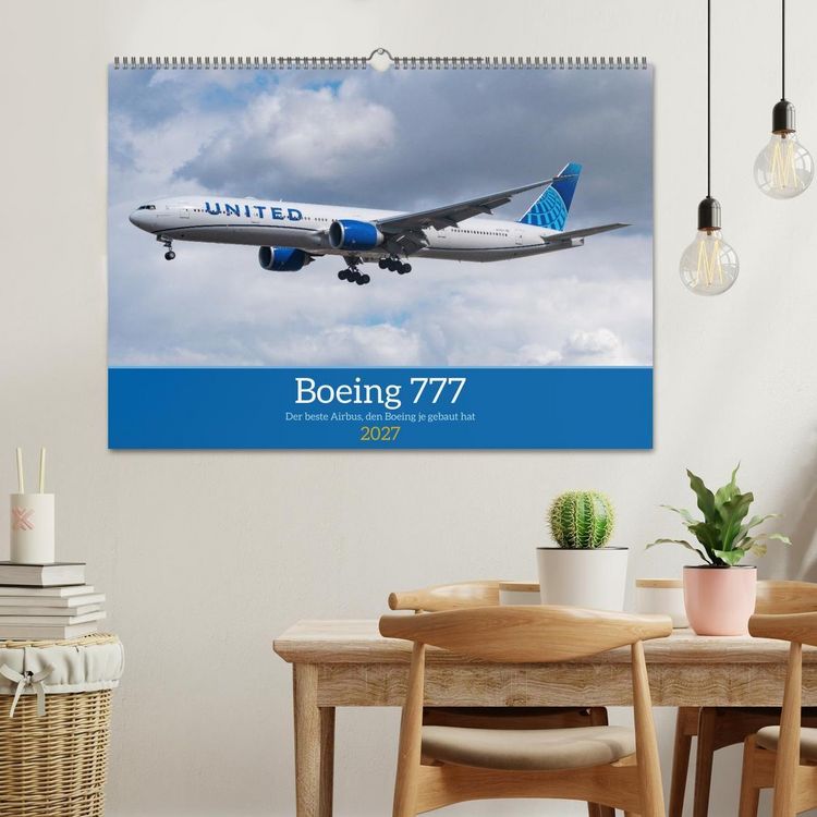 Produktbild: Boeing 777 Die Triple Seven (Wandkalender 2027 DIN A2 quer), CALVENDO Monatskalender
