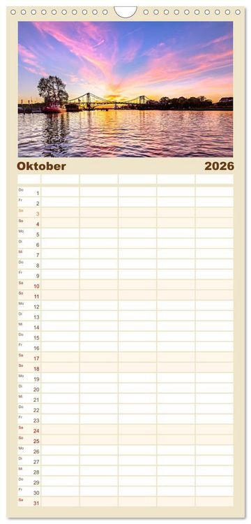 Produktbild: Familienplaner 2026 - NORDSEE-VERLIEBT mit 5 Spalten (Wandkalender, 21 x 45 cm) CALVENDO